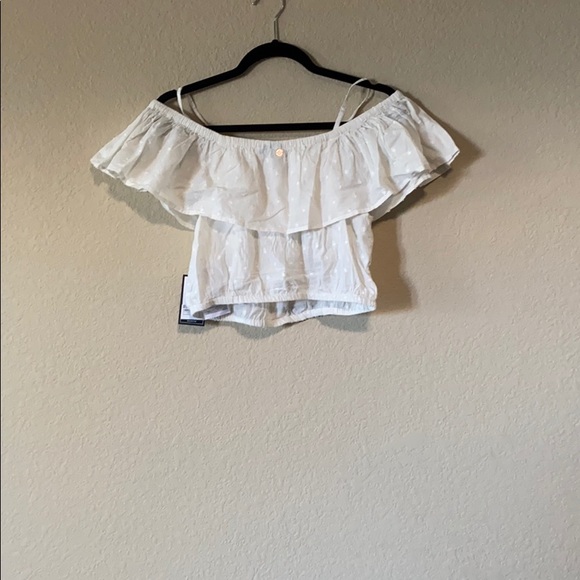 White cotton crop top - Picture 2 of 3
